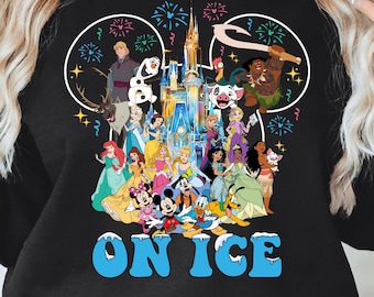 Camiseta Disney On Ice, Suéter de viaje familiar a WDW, Camiseta a juego de Disneyland, Camiseta de viaje de invierno a Disney, Sudadera Disney Mickey&Co