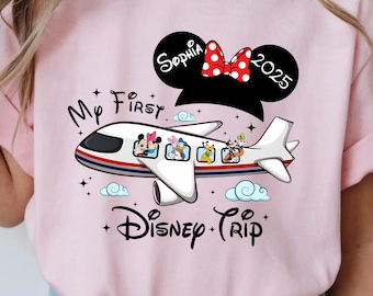 Meine erste Disney Reise Shirt Individuell, Disneyland Shirt, Disney Shirt, Kundenspezifische passende erste Disney Reise T-Shirts, Disney Familien Shirts