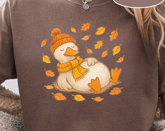 Silly Goose Fall Shirt, Comfort Colors®  Silly Goose Shirt, Goose & Pumpkin Shirt, Cute Goose Shirt, Cozy Season, Goose Coffee Shirt