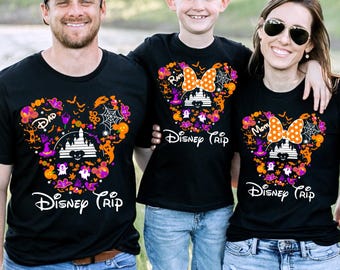 Disney Halloween 2026 Shirts, Disney Not So Scary Shirt, Disney Familien-Partnerlook-Shirts, Disneyland Halloween Shirts, Mickey Halloween Shirts
