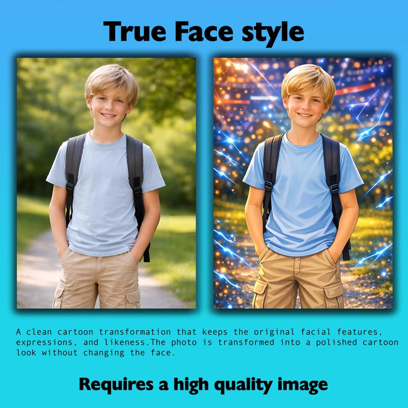 Personalized Trading Card With Your Photo Custom Birthday Photo Art Card Proposal Invitation Wedding Anniversary Engagement Gift Idea TrueFace Style