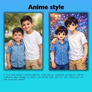 Personalized Trading Card With Your Photo Custom Birthday Photo Art Card Proposal Invitation Wedding Anniversary Engagement Gift Idea Anime style