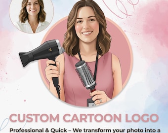 Custom Business Logo Portrait, Photo to 3D Cartoon Mascot