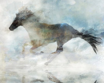 Snow Runner 001: Giclee Fine Art Print