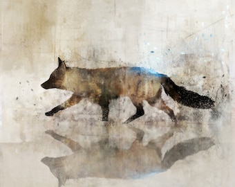 Fox Walk 02: Giclee Fine Art Print