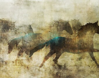 Horse March 01: Giclee Fine Art Print