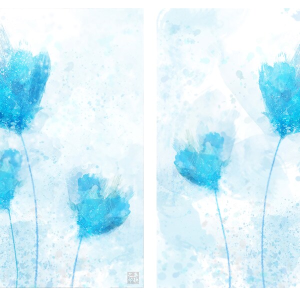 Spring Water Set 02: Giclee Fine Art Prints (2 prints)