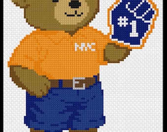 NBA Finals Champion New York Knicks Fan Inspirierte Nadelspitze Leinwand: DIY Anfänger Handwerk
