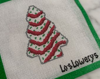 Weihnachtsbaum Kuchen Nadelspitze Leinwand: Anfänger DIY Handwerk