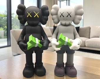 Money Count Vinyl Art Figure Companion Style Sculpture Luxury Home Decor Display Gift