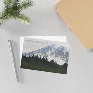 Mount Rainier Fine Art Postcards, Nature Photography Stationery, Scenic Postcard Set, Gift for Nature Lovers, Travel Decor