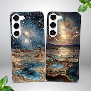 Cosmic Landscape Art Phone Cover for Samsung S25 FE, S24, S23 Ultra, S22, S20, fits Samsung A16, A17, A56, A15, A54, A55, A36, A35, A14, A17