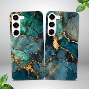 Blue Marble Phone Cover for Samsung S25 FE, S24, S23, S22, S20, fits Samsung A16, A56, A15, A54, A55, A36, A35, A14, A17