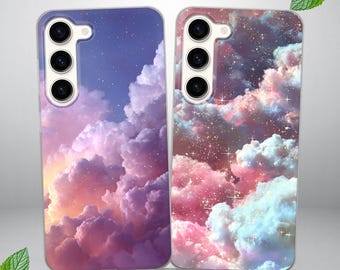 Coque Celestial Night Sky pour Samsung S25 FE, S24, S23, S22, S20, compatible avec Samsung A16, A17, A56, A15, A54, A55, A36, A35, A14, A26, A52, A53.