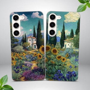 Van Gogh Inspired Phone Case for Samsung S25 FE, S24, S23 Ultra, S22, S20, fits Samsung A16, A17, A56, A15, A54, A55, A36, A35, A14, A17