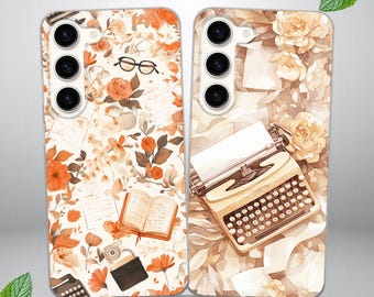 Aesthetic Literary Phone Case for Samsung S25 FE, S24, S23, S22, S20, fits Samsung A16, A56, A15, A54, A55, A36, A35, A14, A17
