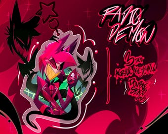 IN STOCK | Hazbin Hotel Radio Demon | Acrylic keychain | 3 inch | Double sided epoxy