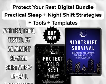 Night schicht Schlaf-Anleitung Bundle: Tiefschlaf-Paket eBook (PDF Download)