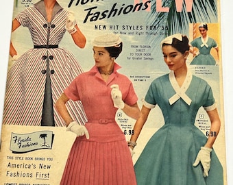 Vintage 1950s FLORIDA FASHIONS Ladies Dress Catalog Women's Fashion - Etsy