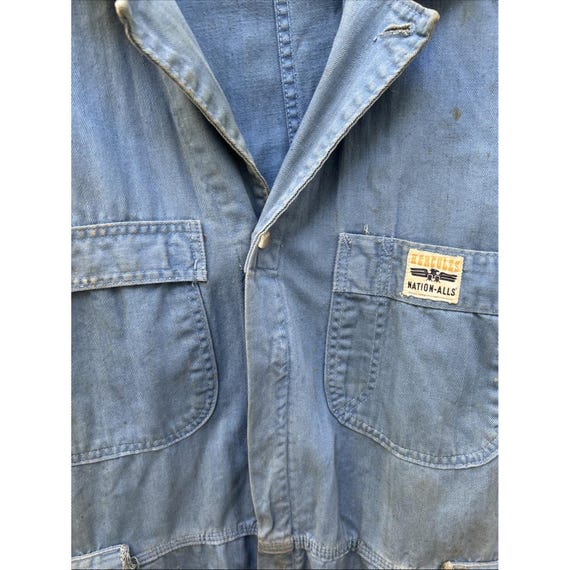 Vintage Sears Roebuck Nation-alls Union Blue Work Coveralls Mens