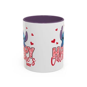 Stitch-Tasse zum Valentinstag | Kaffeetasse mit Akzenten, 325 ml / 440 ml Bild 2
