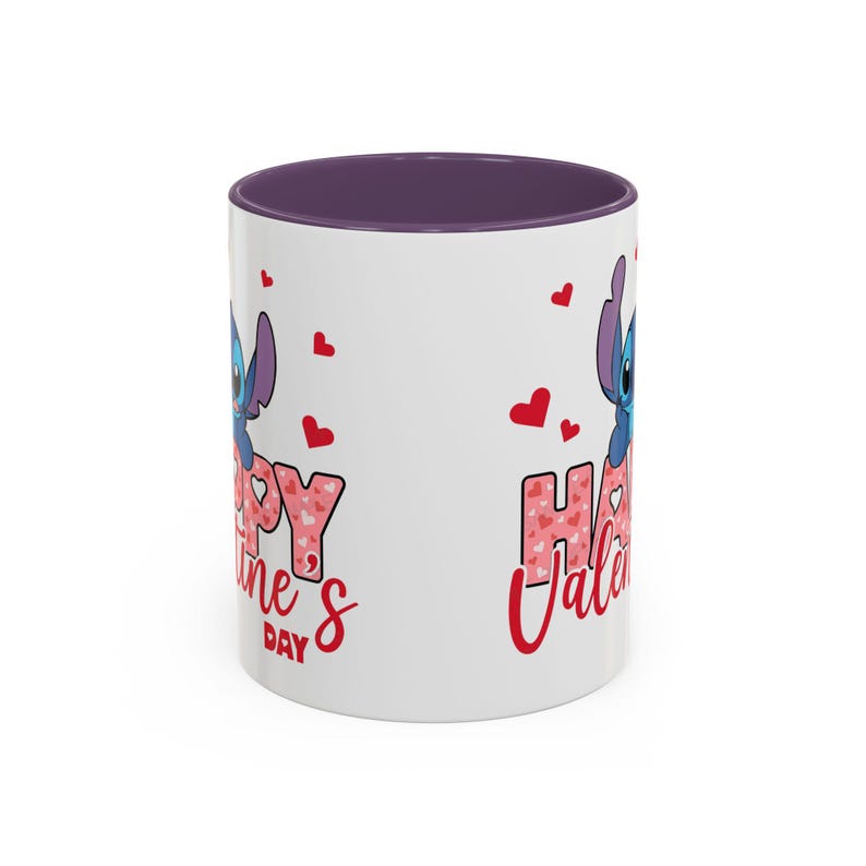 Stitch-Tasse zum Valentinstag | Kaffeetasse mit Akzenten, 325 ml / 440 ml Bild 2