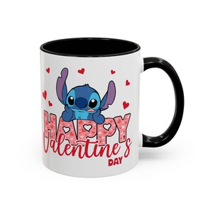 Stitch-Tasse zum Valentinstag | Kaffeetasse mit Akzenten, 325 ml / 440 ml Bild 4