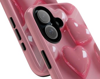 Valentinstag, robuste, glänzende Herzchen-Schutzhülle, Handyschutz, Valentinsmuster