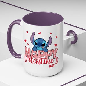 Stitch-Tasse zum Valentinstag | Kaffeetasse mit Akzenten, 325 ml / 440 ml Bild 7