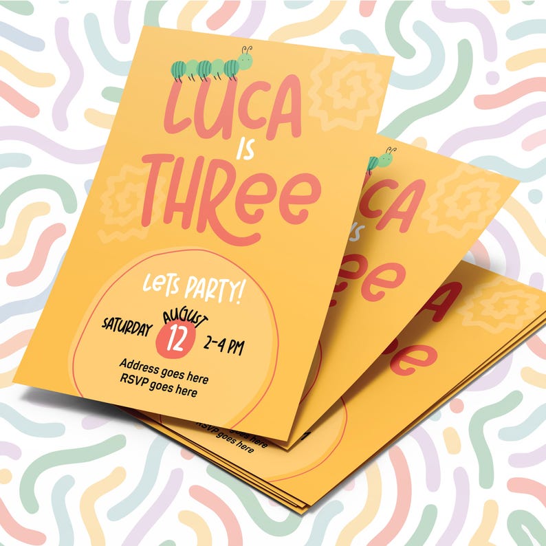 Custom Kids Birthday Invitation: Printable Party Invite (JPEG & PDF ...