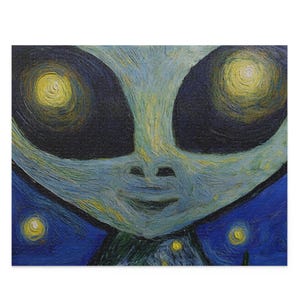 Alien Art Puzzle - 120, 252, 500-Piece | Unique Gift for Puzzle Lovers, Home Decor, Science Fiction Collectors, Family Fun, [...]