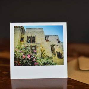 A House in Jerusalem--Single square photography greeting card (Blank on the inside)
