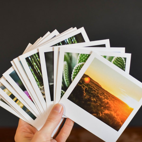 12-Card Pack || Assorted Small Square Photography Greeting Cards (Blank inside)