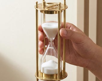 Messing Sanduhr Sanduhr | Schreibtisch Dekor im Vintage Stil (3 Minuten)