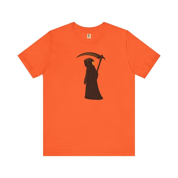 Halloween Sensenmann T-Shirt | Unisex Kurzarm Shirt | Halloween Geschenk | Sportshirt | PineAndThread