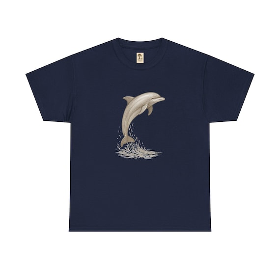 T-Shirt Delfin | Unisex Kurzarm Shirt | Wildnis und Natur |Geschenk | PineAndThread | Sportshirt