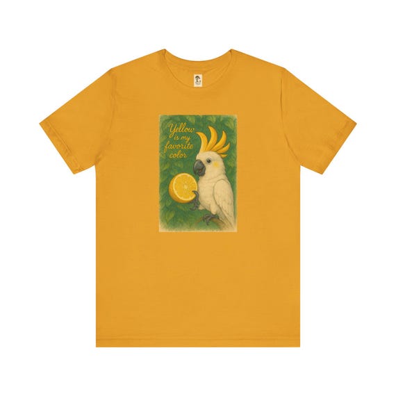 Colorful - Farbenfrohes Kakadu-T-Shirt - Ausgefallenes T-Shirt für Tierliebhaber, Geburtstagsgeschenk, Freizeitkleidung, lustiges Outfit