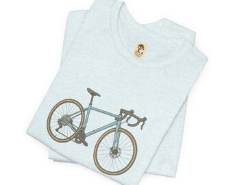 Bicycle T-shirt | Vintage vehicle illustration | 100% cotton | Short-sleeved shirt | Retro | Casual wear