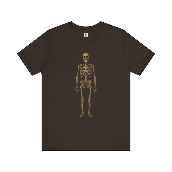 Halloween Skelett T-Shirt | Unisex Kurzarm Shirt | Halloween Geschenk | Sportshirt | PineAndThread