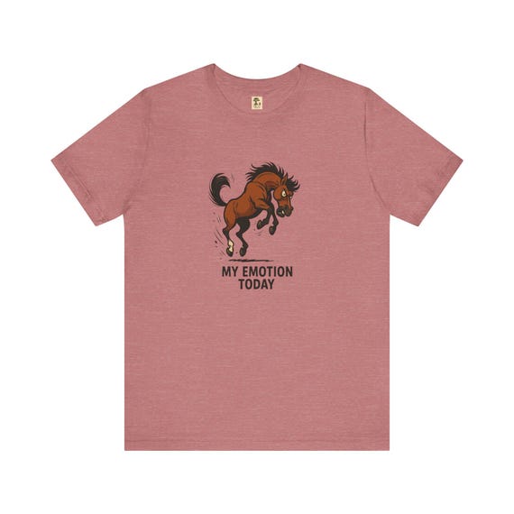 Emotionen - Pferde Shirt, lustiges Tier-T-Shirt, Unisex-Grafik-T-Shirt, Geschenk für Pferdeliebhaber, Freizeitkleidung, Pferde