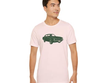 Car T-Shirt | Vintage Vehicle Illustration | 100% Cotton | Short-Sleeve Shirt | Retro | Casual Wear