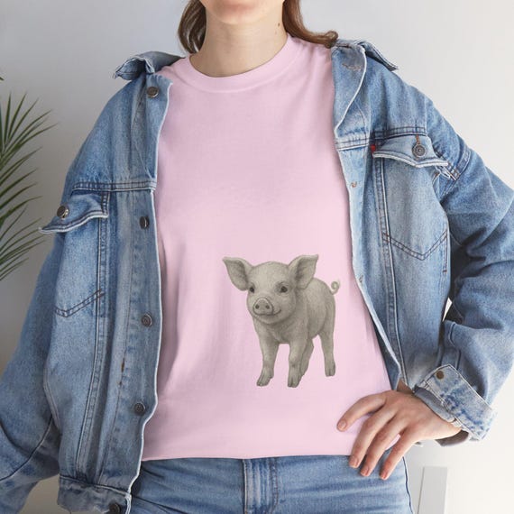 T-Shirt Schwein | Unisex | Kurzarm | Shirt | Wildnis und Natur | Geschenk |  PineAndThread | Sportshirt