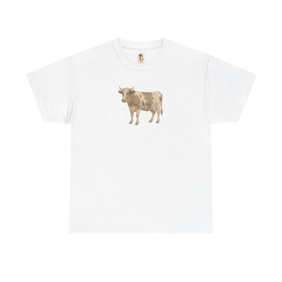 T-Shirt Kuh | Unisex Kurzarm Shirt | Wildnis und Natur | Geschenk | PineAndThread | Sportshirt