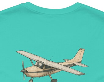Airplane T-Shirt | Vintage Vehicle Illustration | 100% Cotton | Short-Sleeve Shirt | Retro | Casual Wear