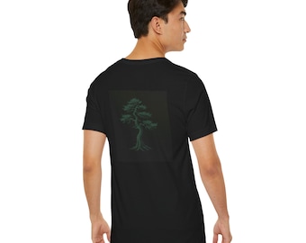Camiseta de naturaleza | Árbol | Unisex | Manga corta | Montañas | Naturaleza salvaje | Mezcla de algodón | Regalo | Camiseta deportiva
