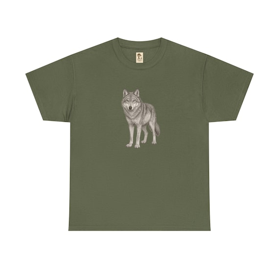 T-Shirt Wolf | Unisex Kurzarm Shirt | Wildnis und Natur | Geschenk | PineAndThread | Sportshirt