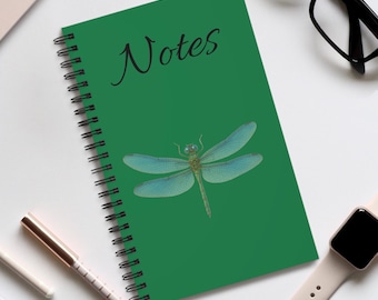 Dragonfly Notebook | Mindfulness Journal | Design Notebook | Personal Diary | Sketchbook | Gift for Adults | A5 Notebook