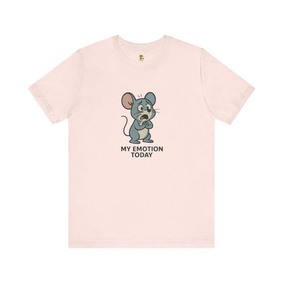 Emotionen - Maus Shirt, süßes T-Shirt, Geschenk für Mausliebhaber, lustiges Grafik-T-Shirt, Freizeitkleidung, Shirt für den Alltag mit Humor