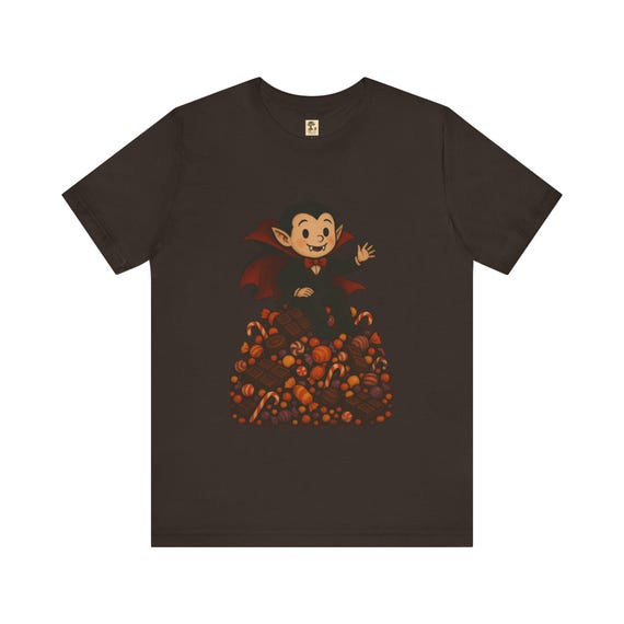 Süßes Halloween Vampir T-Shirt | Unisex Kurzarm Shirt | Halloween Geschenk | Sportshirt | PineAndThread