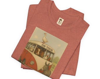Van T-Shirt | Vintage Vehicle Illustration | 100% Cotton | Short-Sleeve Shirt | Retro | Casual Wear